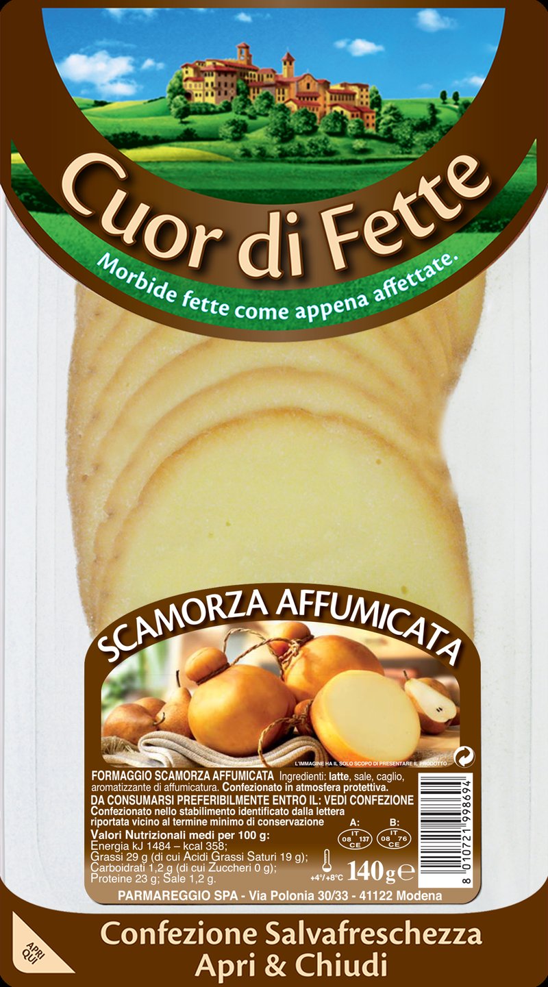 Scamorza fumée en tranches
